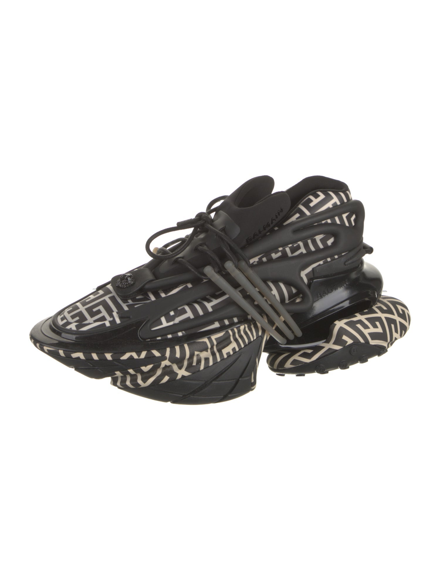Balmain Neoprene Printed Sneakers