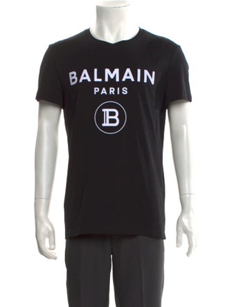 Balmain Graphic Print Crew Neck T-Shirt