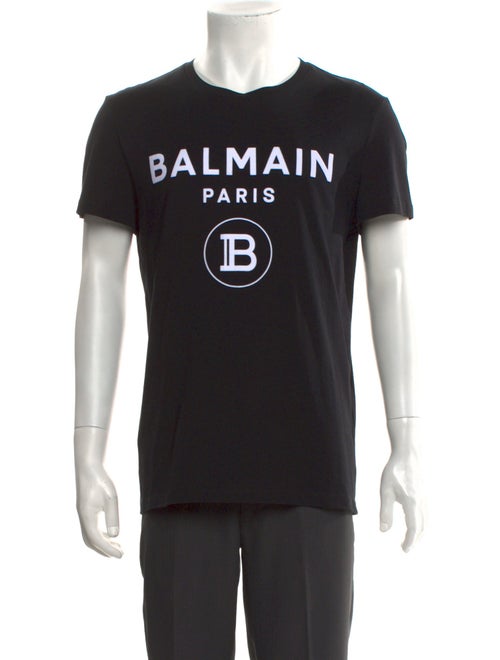 Balmain Graphic Print Crew Neck T-Shirt