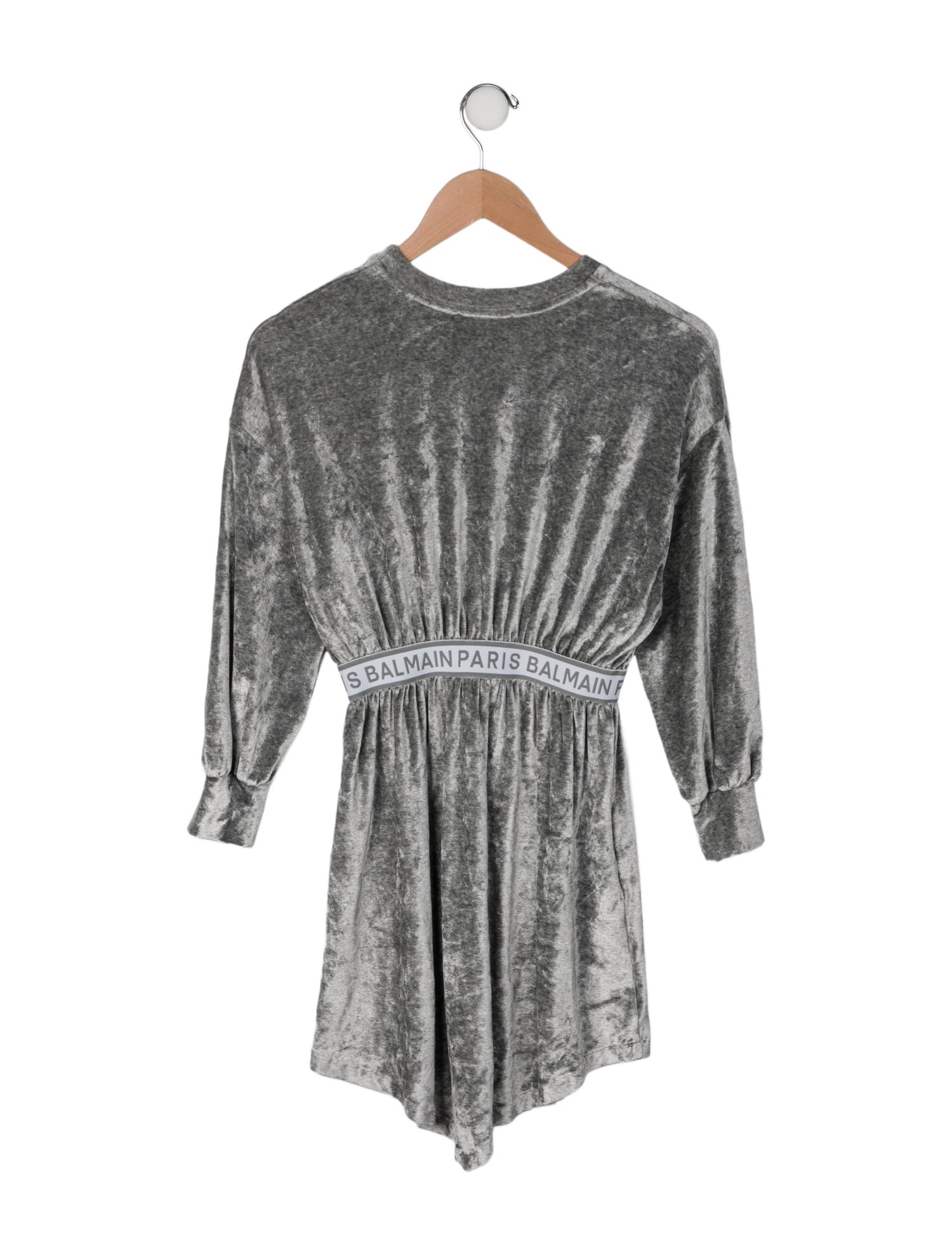 Balmain Long Sleeve Velour Dress w/Tags