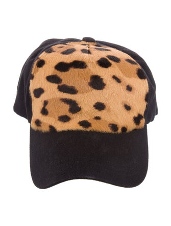 Balmain Animal Print Cotton Baseball Hat