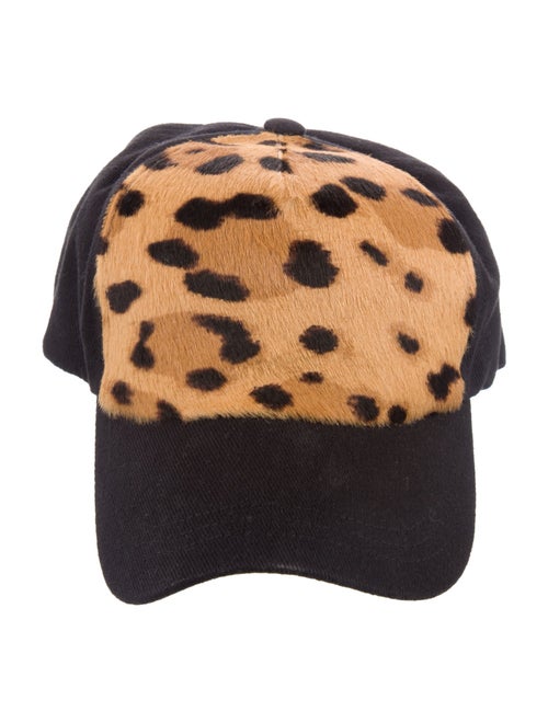 Balmain Animal Print Cotton Baseball Hat