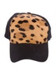 Balmain Animal Print Cotton Baseball Hat
