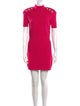 Balmain Mock Neck Mini Dress
