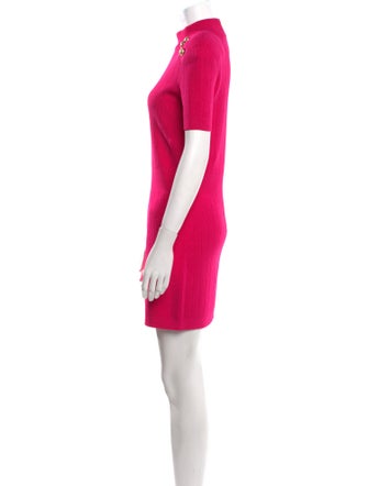 Balmain Mock Neck Mini Dress