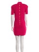 Balmain Mock Neck Mini Dress