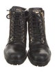 Balmain Leather Combat Boots