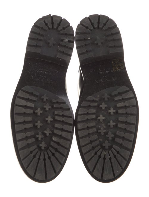 Balmain Leather Combat Boots