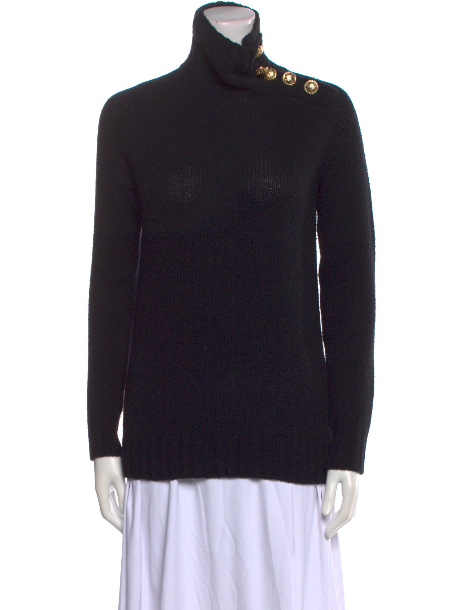 Balmain Merino Wool Turtleneck Sweater
