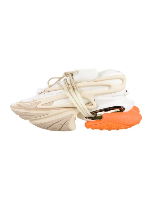 Balmain Leather Printed Sneakers