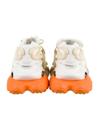 Balmain Leather Printed Sneakers