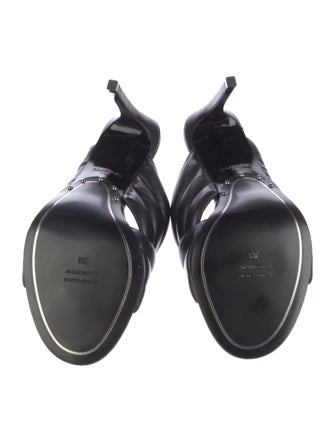 Balmain Leather Slides