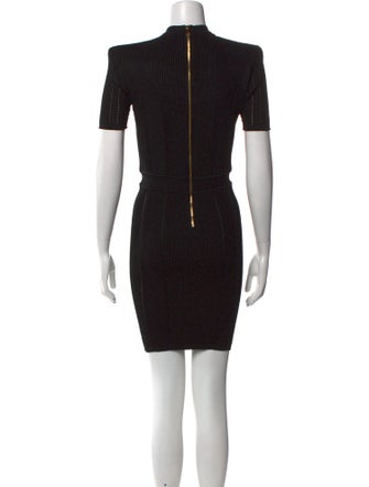 Balmain V-Neck Mini Dress