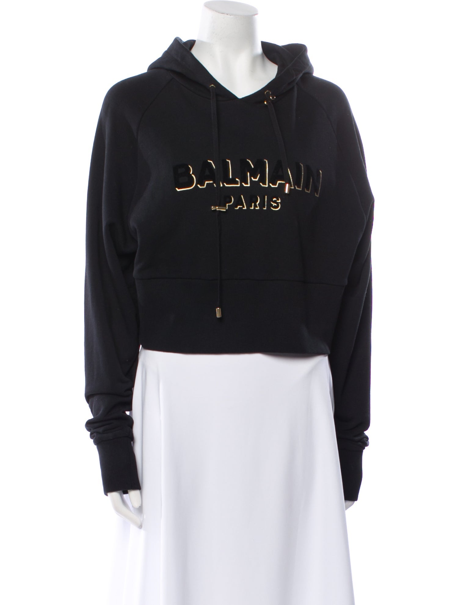 Balmain Graphic Print Crew Neck Sweatshirt