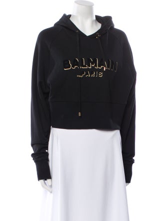 Balmain Graphic Print Crew Neck Sweatshirt