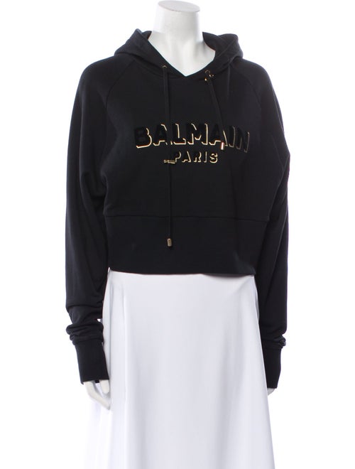 Balmain Graphic Print Crew Neck Sweatshirt