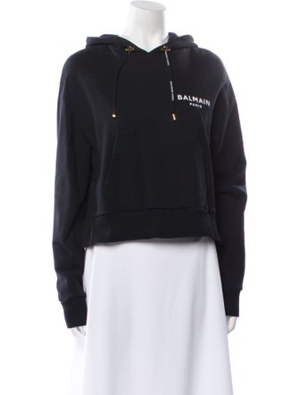 Balmain Graphic Print Crew Neck Sweatshirt