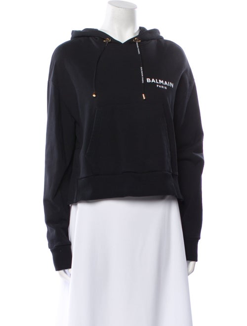 Balmain Graphic Print Crew Neck Sweatshirt