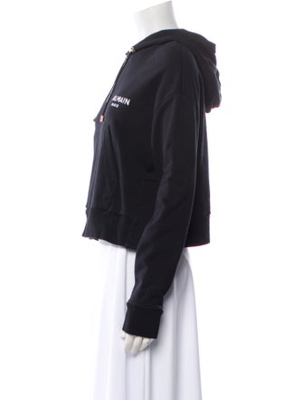 Balmain Graphic Print Crew Neck Sweatshirt