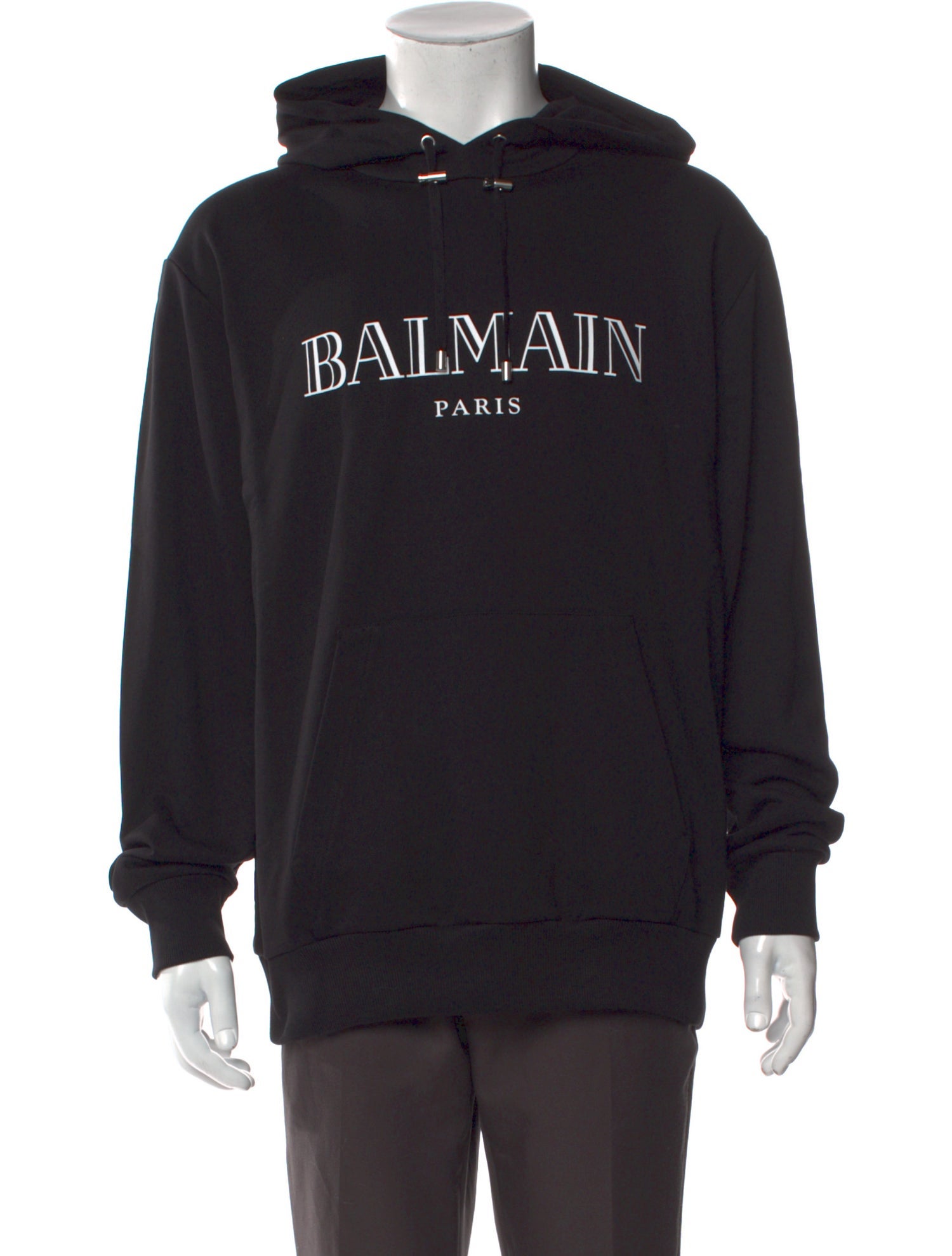 Balmain Graphic Print Crew Neck Hoodie w/ Tags