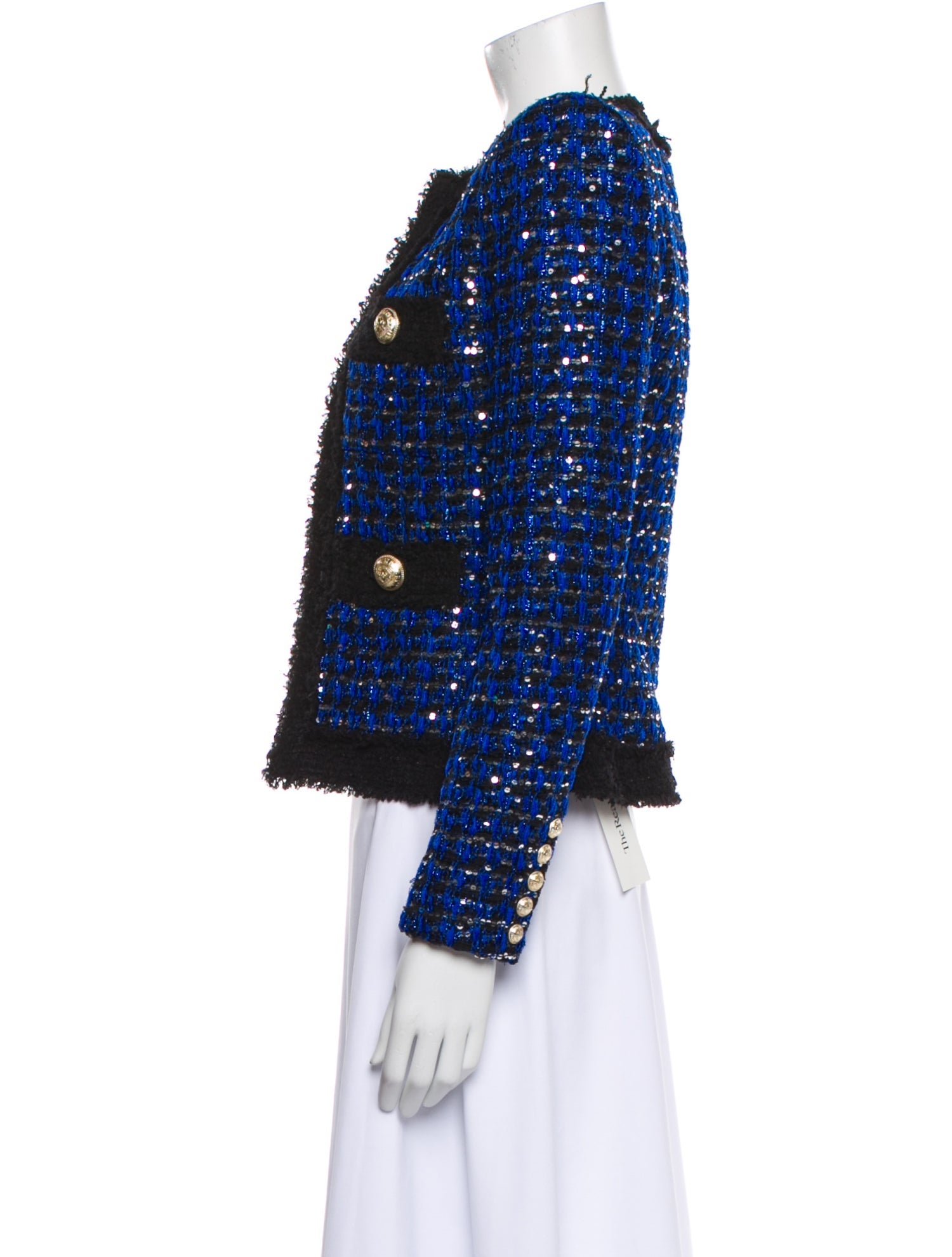 Balmain Tweed Pattern Evening Jacket