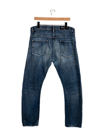 Balmain Mid-Rise Straight Leg Jeans