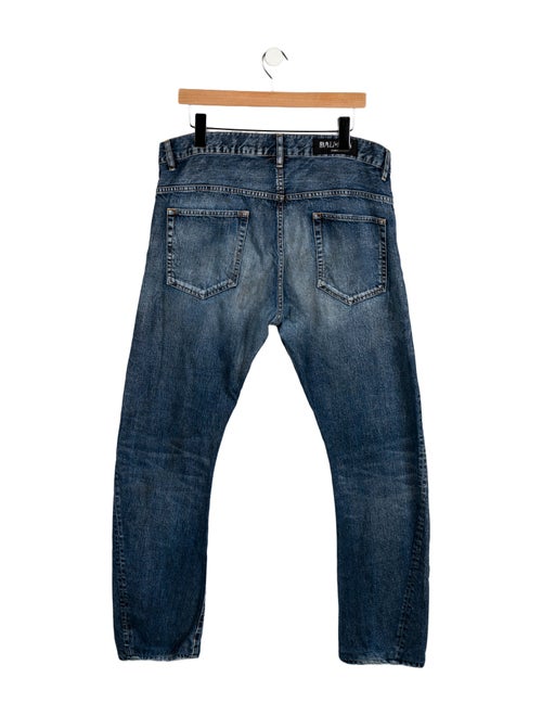Balmain Mid-Rise Straight Leg Jeans