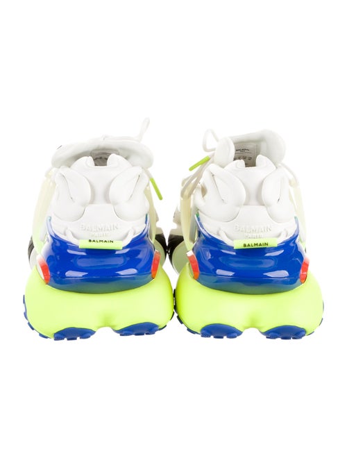 Balmain Leather Printed Sneakers