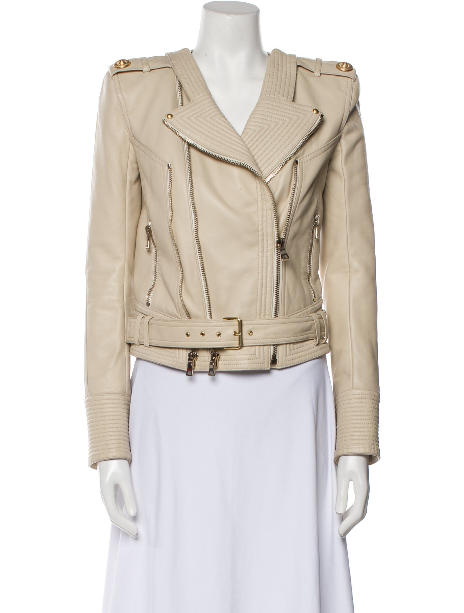 Balmain Leather Biker Jacket