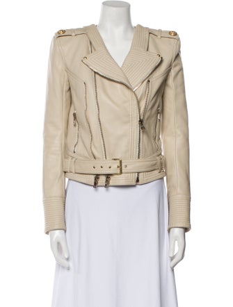 Balmain Leather Biker Jacket