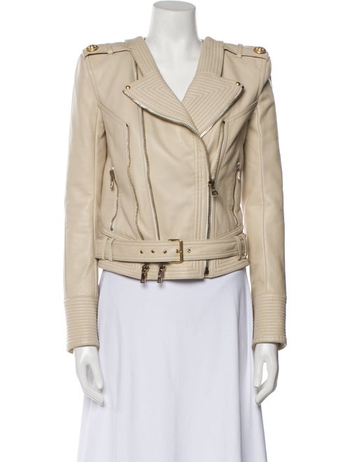 Balmain Leather Biker Jacket