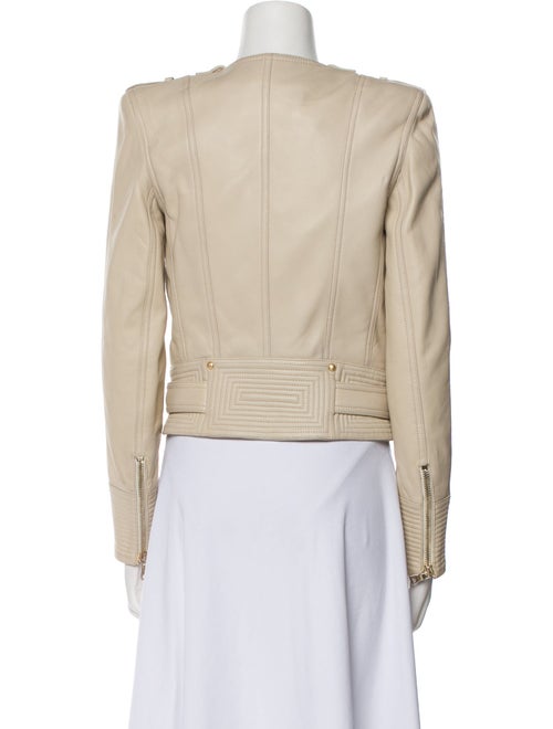 Balmain Leather Biker Jacket