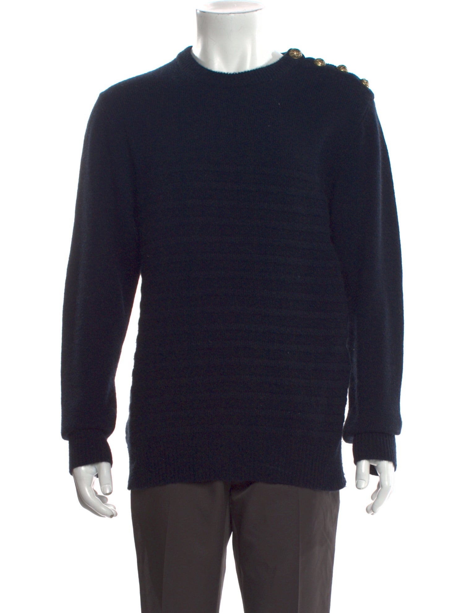 Balmain Cashmere Crew Neck Pullover