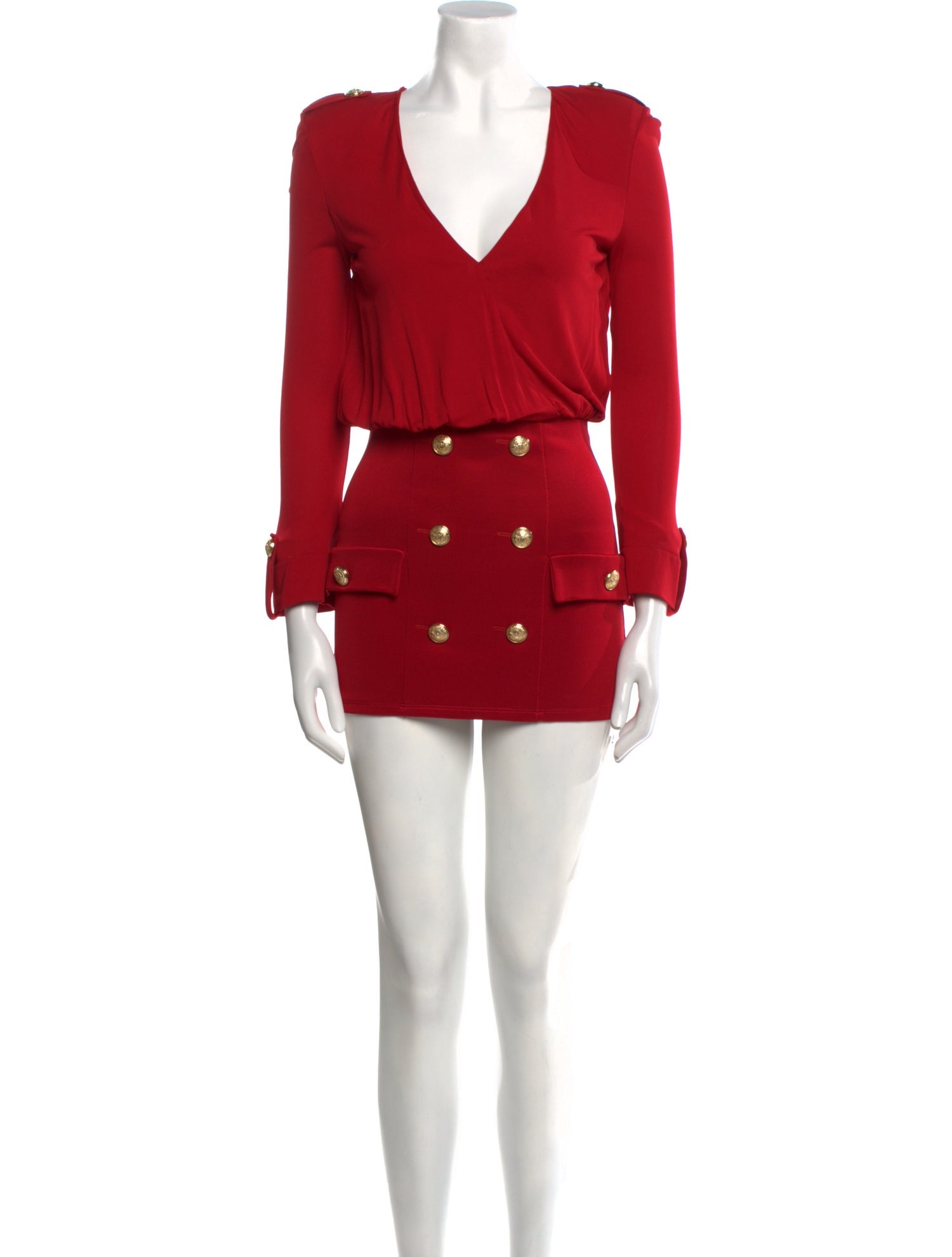 Balmain Virgin Wool Mini Dress