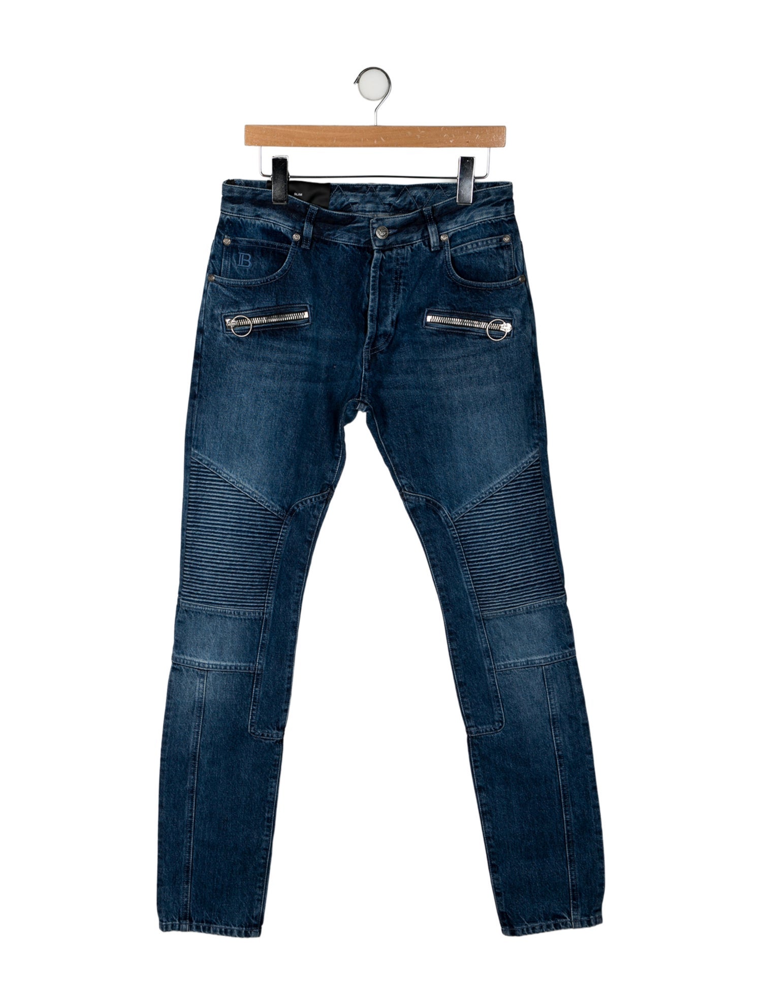 Balmain Mid-Rise Straight Leg Jeans w/ Tags
