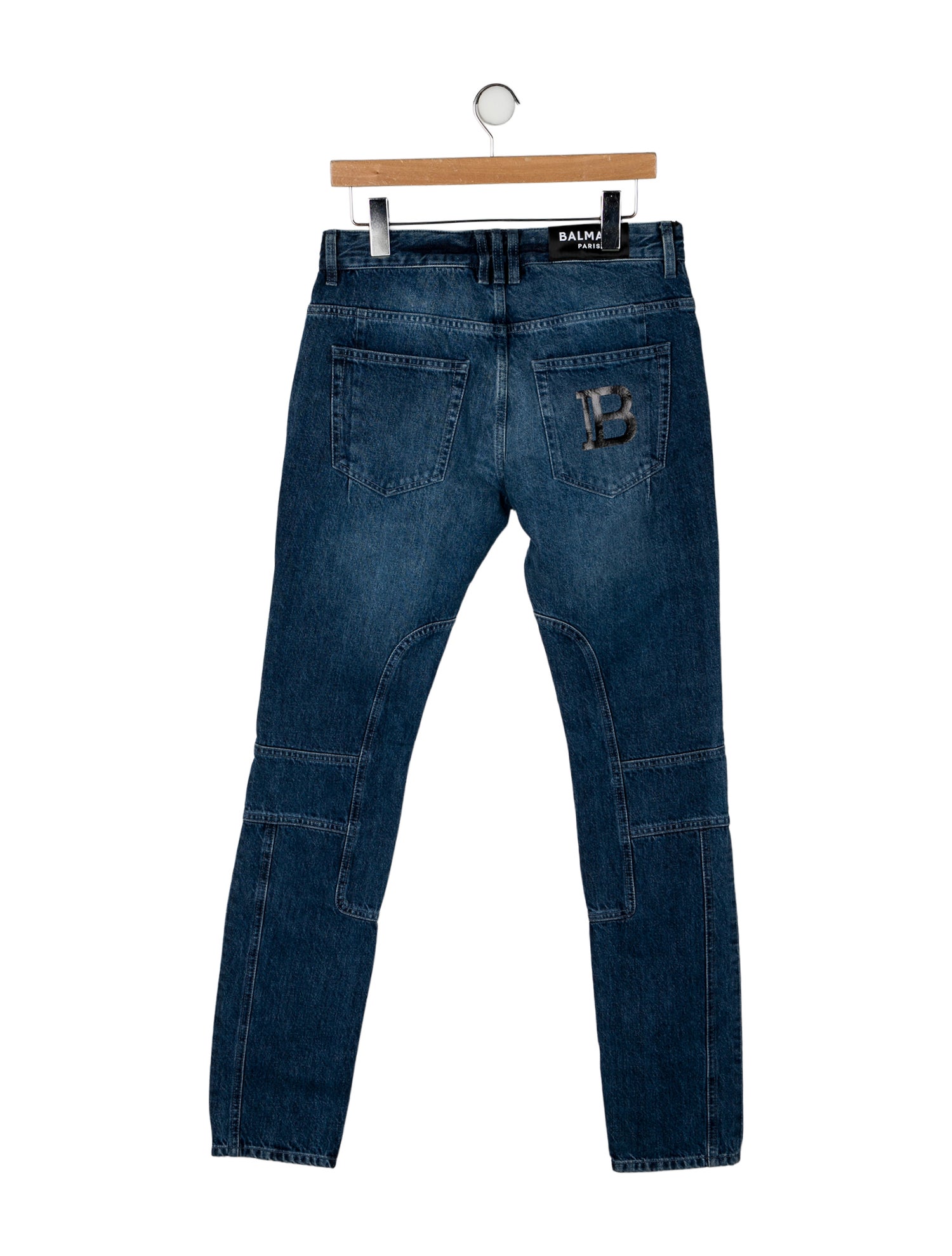 Balmain Mid-Rise Straight Leg Jeans w/ Tags