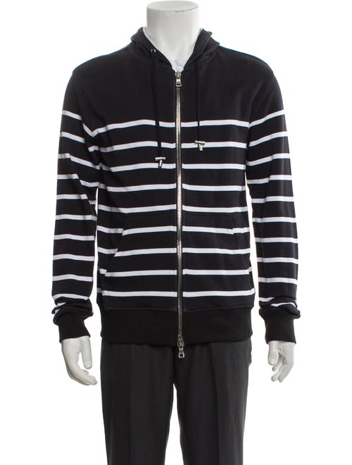Balmain Striped Bomber Jacket