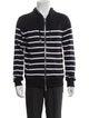Balmain Striped Bomber Jacket