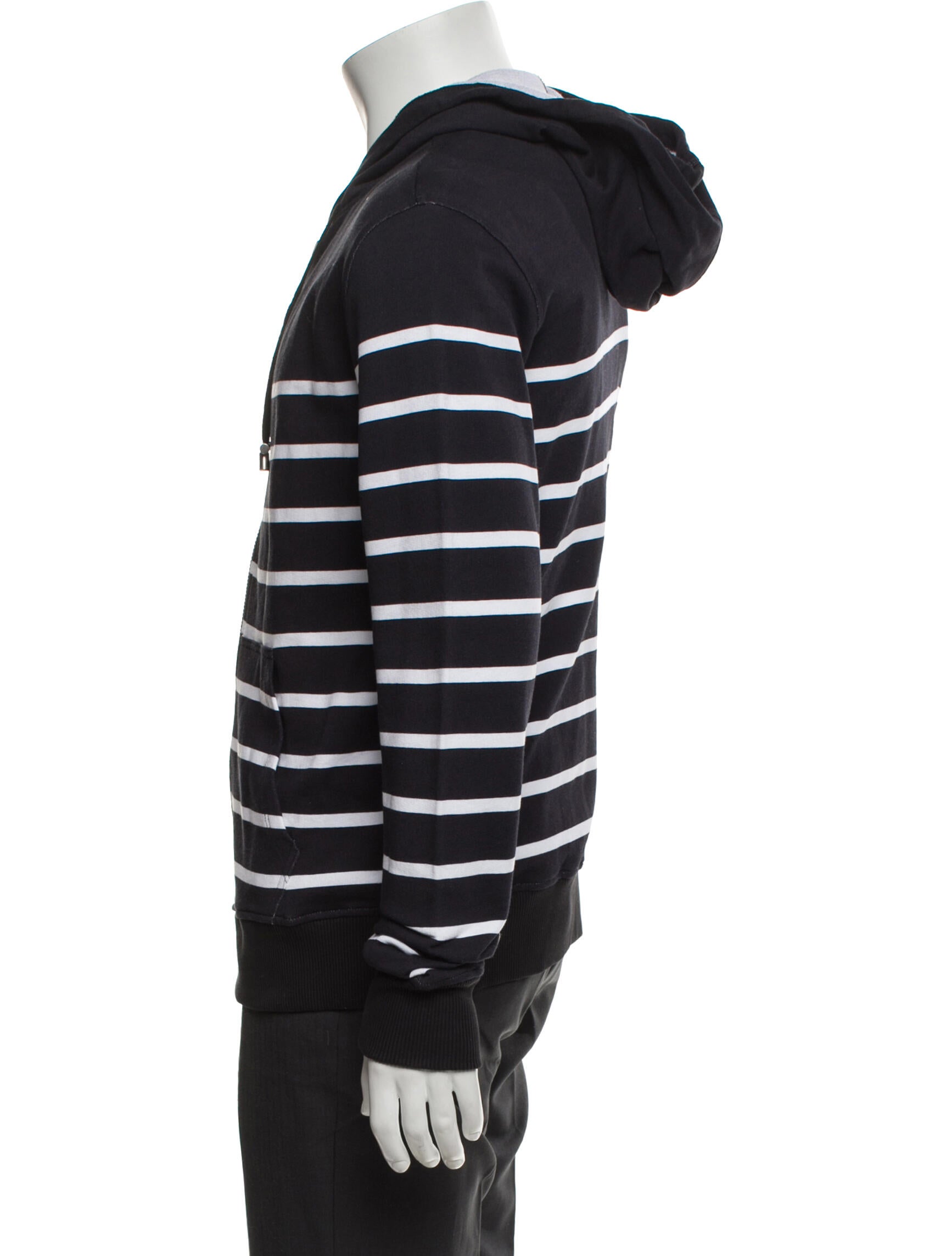 Balmain Striped Bomber Jacket