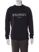 Balmain Graphic Print Crew Neck Sweatshirt