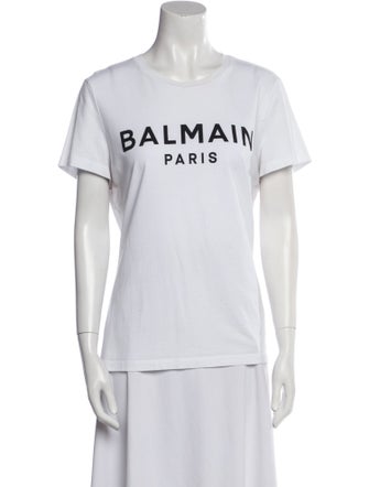 Balmain Graphic Print Crew Neck T-Shirt