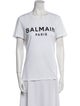 Balmain Graphic Print Crew Neck T-Shirt