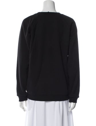 Balmain Graphic Print Crew Neck Sweatshirt