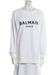 Balmain Graphic Print Crew Neck Sweatshirt