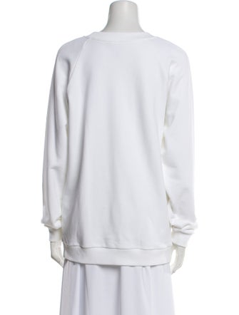 Balmain Graphic Print Crew Neck Sweatshirt