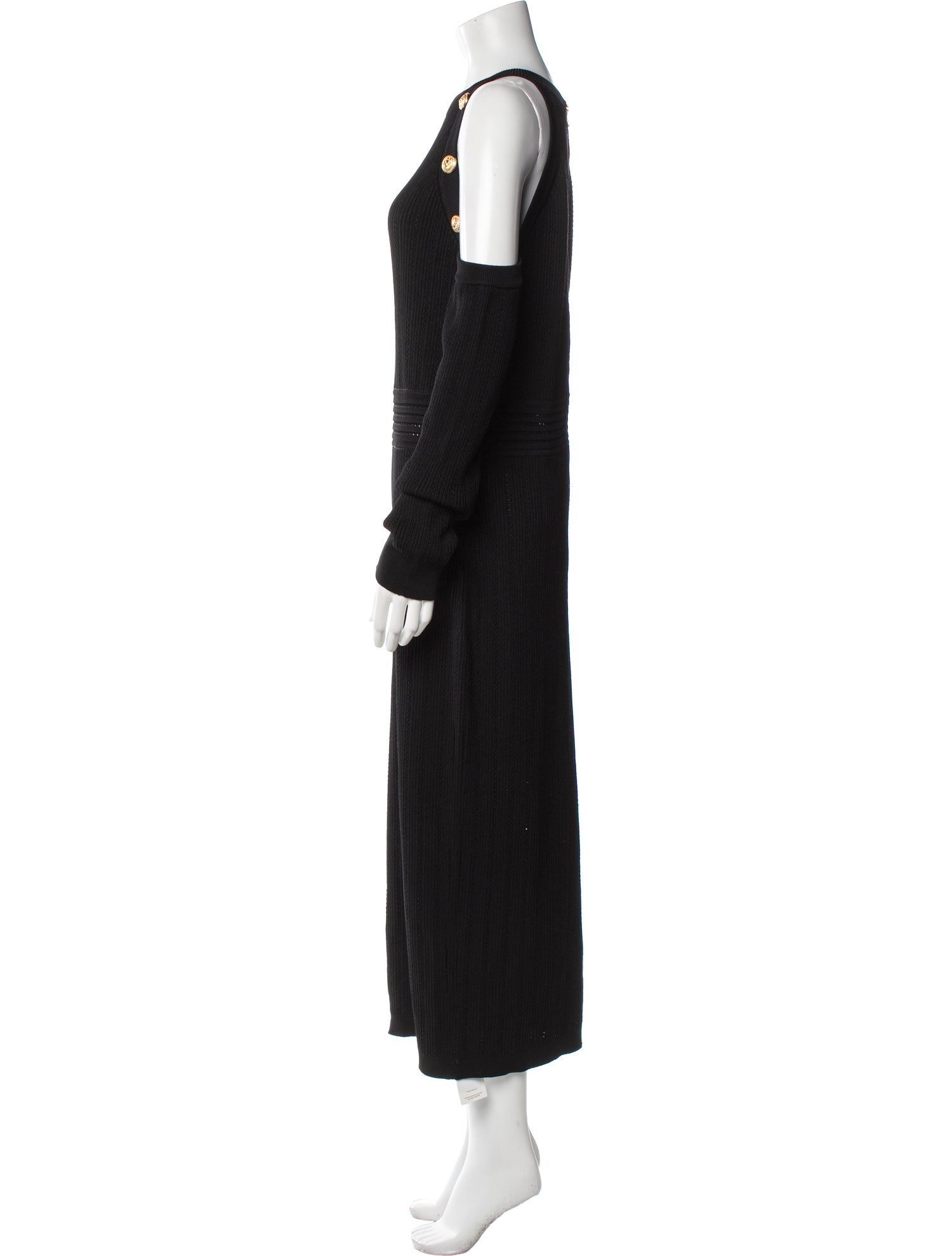 Balmain Crew Neck Long Dress