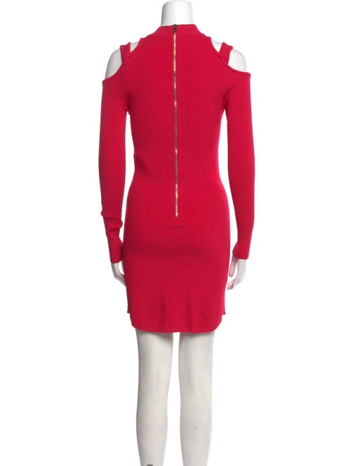 Balmain Mock Neck Mini Dress