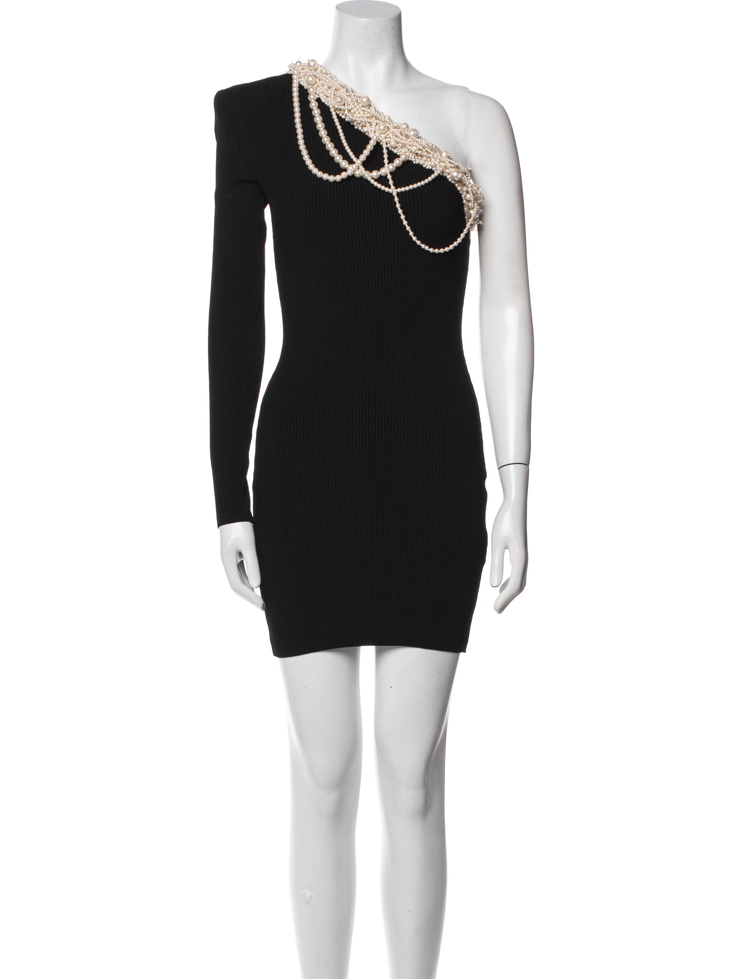 Balmain One-Shoulder Mini Dress w/ Tags
