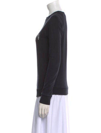 Balmain Graphic Print Crew Neck Sweatshirt