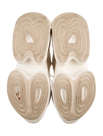 Balmain Suede Colorblock Pattern Lace-Up Boots